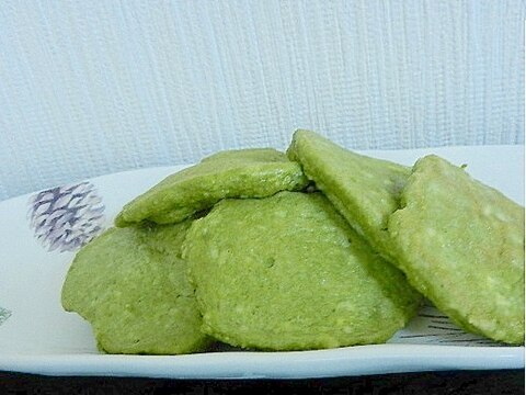 糖質制限　ふんわり　豆腐と抹茶のパンケーキ